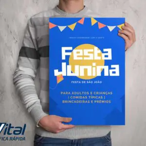 Impressão A3 Poster Couchê 300g