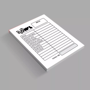 Bloco de pedidos e comandas 15x21cm e 10x15 cm 1 via